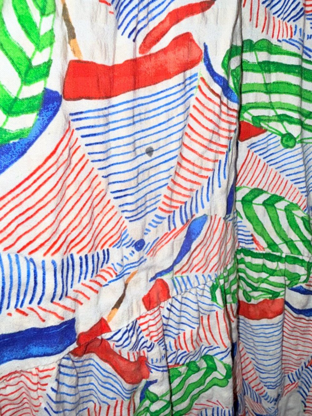 Anthropologie Celandine Print Maxi Dress Resort Summer Statement Cotton - Picture 4 of 5
